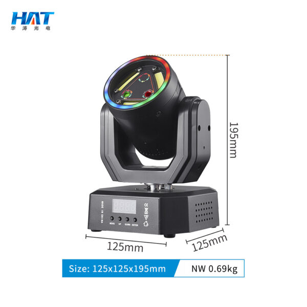 迷摇激光频闪 (5) Mini Moving HeadLaser + Strobe